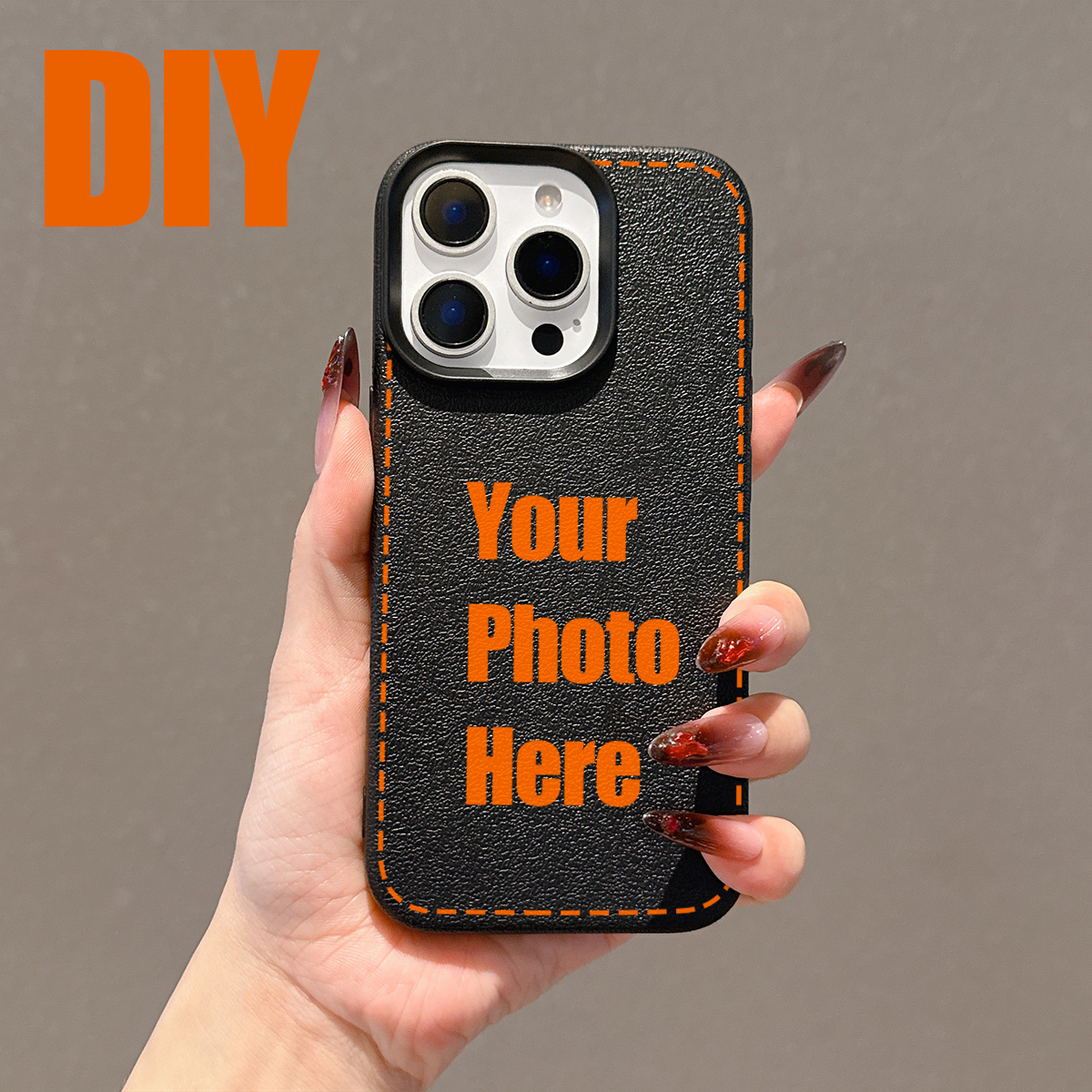 Vivo Y28 - เคสโทรศัพท์ลายหนังลิ้นจี่แบบ DIY สำหรับ Vivo X200 Y31