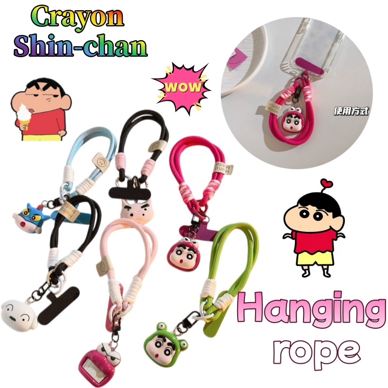 Phone Accessories For Photography - ตุ๊กตาจระเข้ชิโร่จากเรื่องเครยอนชินจัง สายคล้องโทรศัพท์ สายคล้องกล้อง อุปกรณ์ตกแต่งกระเป๋า เคสโทรศัพท์ สายคล้องข้อมือ