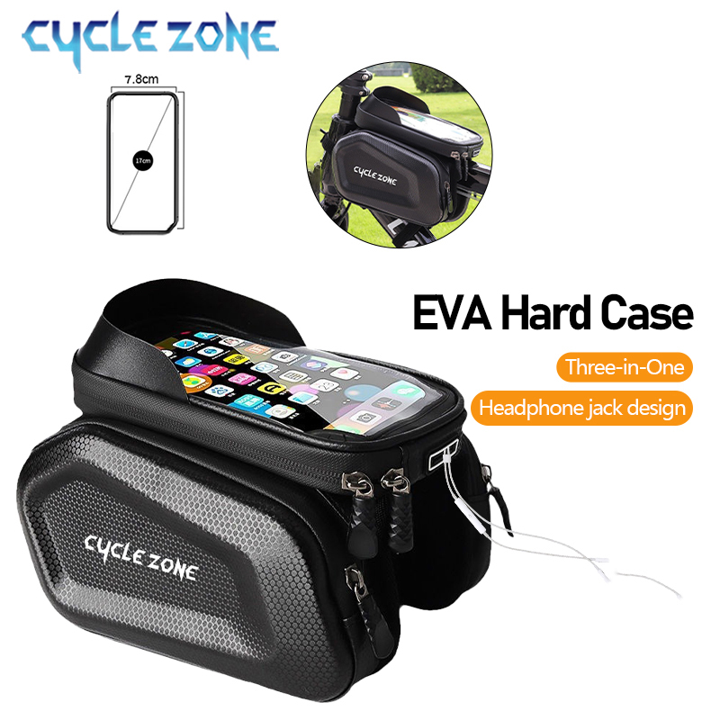 Phone Zone Accessories & Repair - กระเป๋าจักรยานหน้าจอสัมผัสเคสโทรศัพท์ผู้ถือความจุขนาดใหญ่กรอบด้านบนหลอดกระเป๋าMTBจักรยานถนนกระเป๋าเคสโทรศัพท์อุปกรณ์ขี่จักรยาน