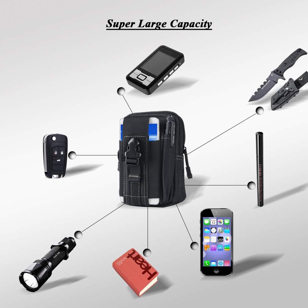กระเป๋าคาดเอวแบบยุทธวิธี Molle - Phone Accessory บทวิจารณ์และราคา