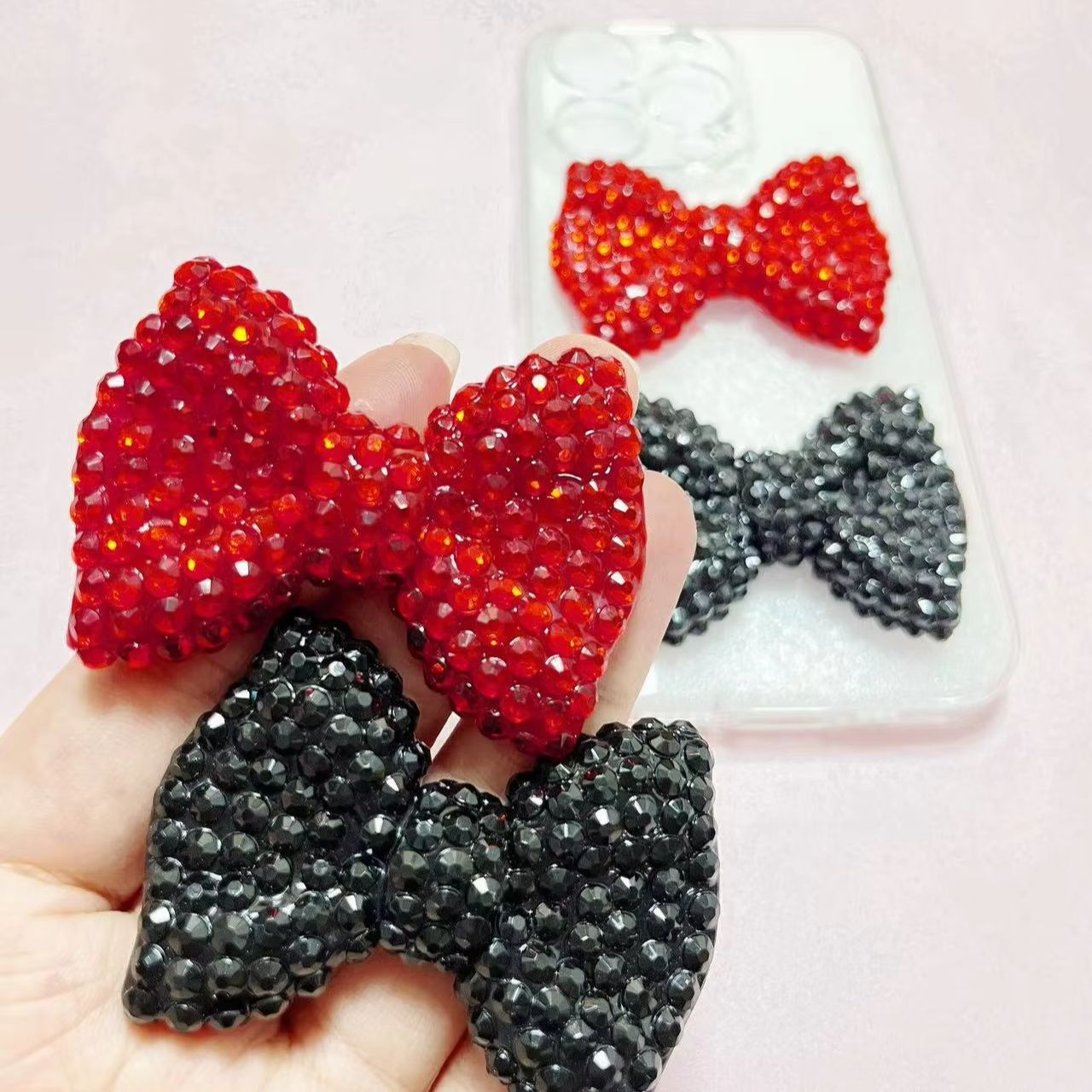 1 ชิ้น Y2K Kawaii Bling สีชมพู - Phone Accessories Logo Design บทวิจารณ์และราคา