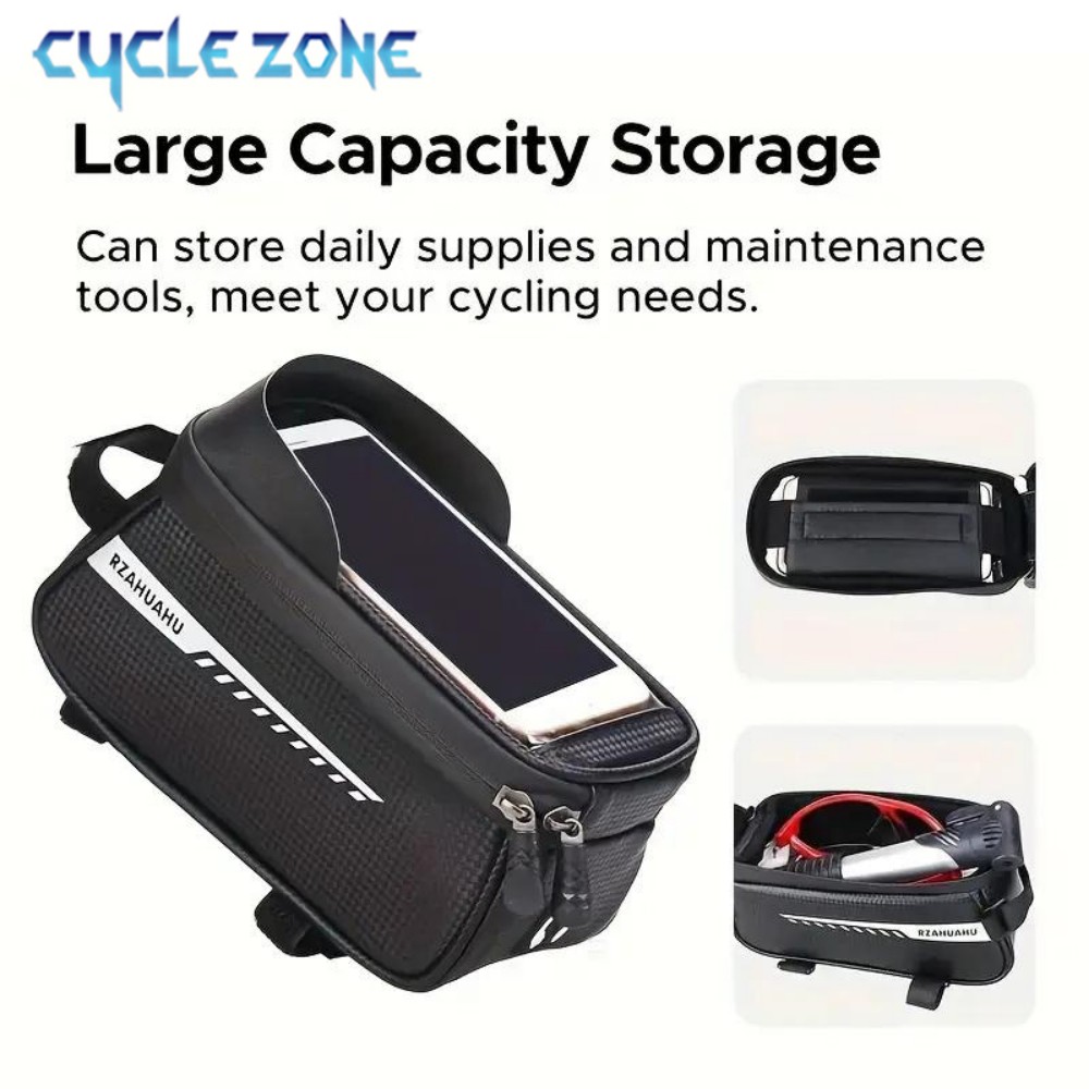 กระเป๋าติดจักรยานแบบติดท่อด้าน - Phone Zone Accessories & Repair บทวิจารณ์และราคา