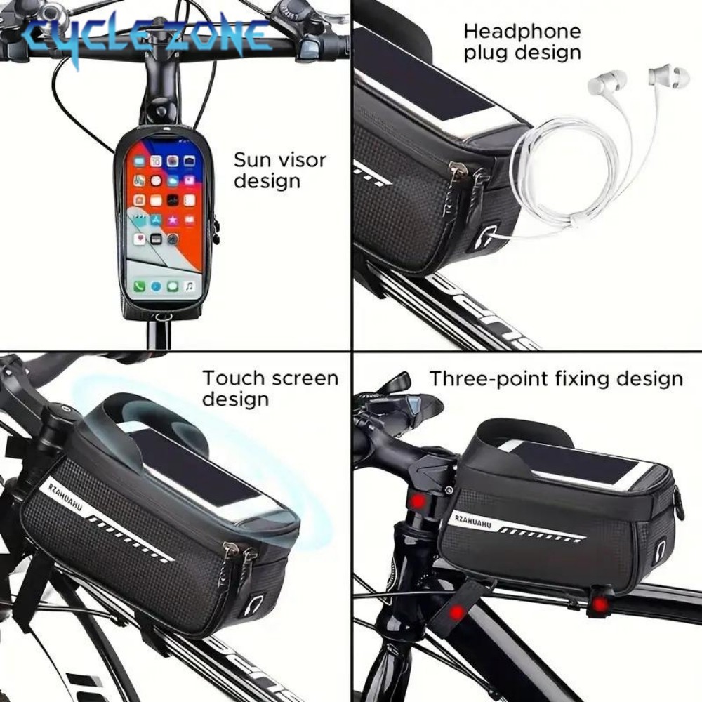 กระเป๋าติดจักรยานแบบติดท่อด้าน - Phone Zone Accessories & Repair บทวิจารณ์และราคา
