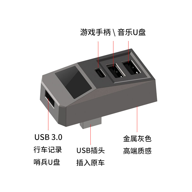 ฮับ USB สำหรับกล่องเก็บของในรถ - Usb C Hub บทวิจารณ์และราคา
