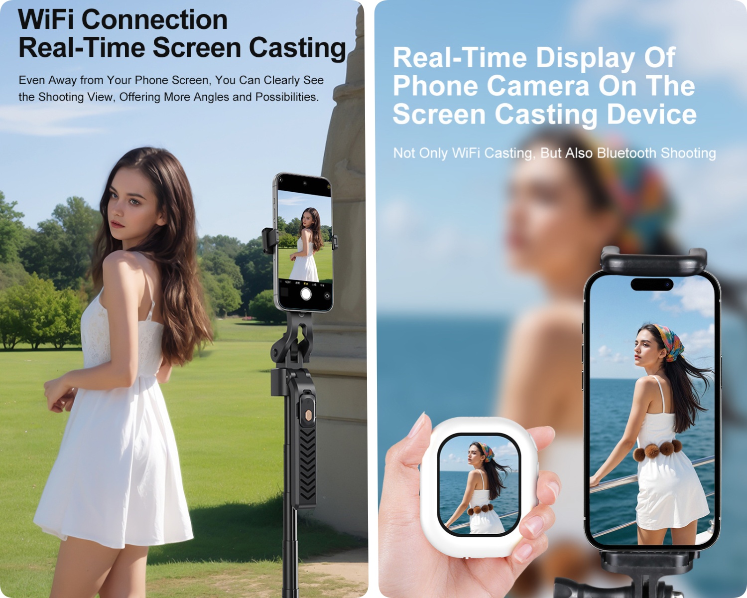จอภาพเซลฟี่แม่เหล็กไร้สายขนาดเ - Phone Accessories For Photography บทวิจารณ์และราคา